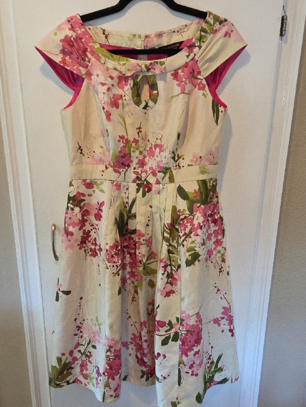 Signature by Robbie Bee Retro Style Floral Dress 8